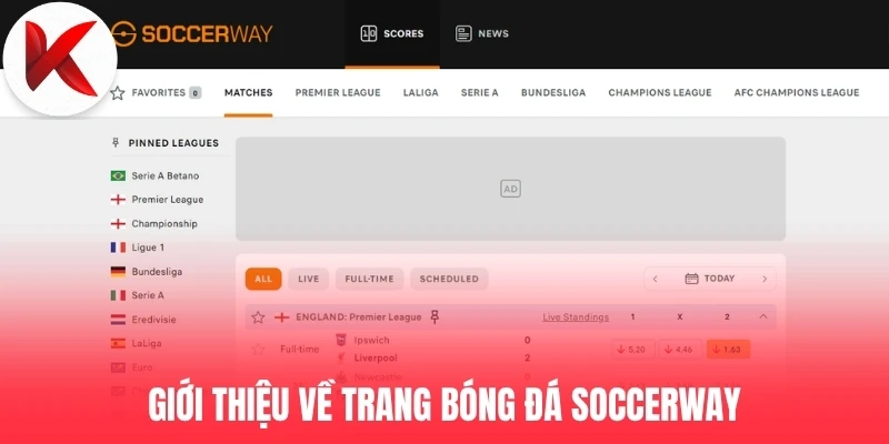 Giới thiệu về trang bóng đá Soccerway.com